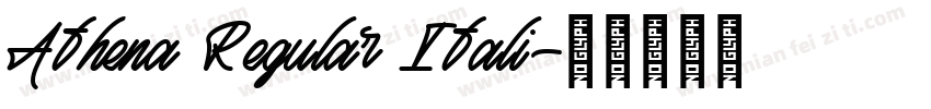 Athena Regular Itali字体转换